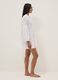 White pure organic cotton kaftan with ruffles and broderie inserts_1