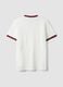White pure cotton fitted crew-neck T-shirt_6