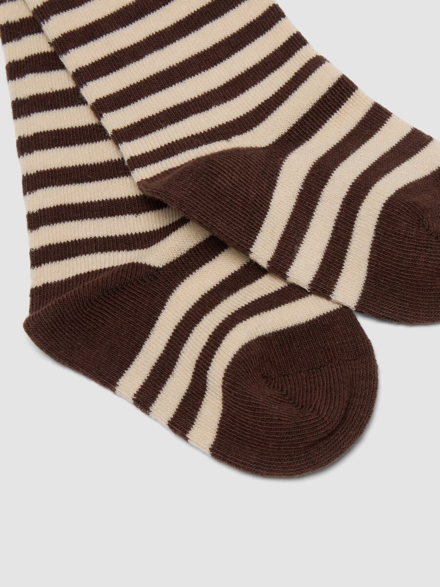 3-pack of long blue organic stretch cotton socks_2