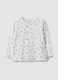 Multicolour long sleeve girl's T-shirt in pure cotton regular fit_0