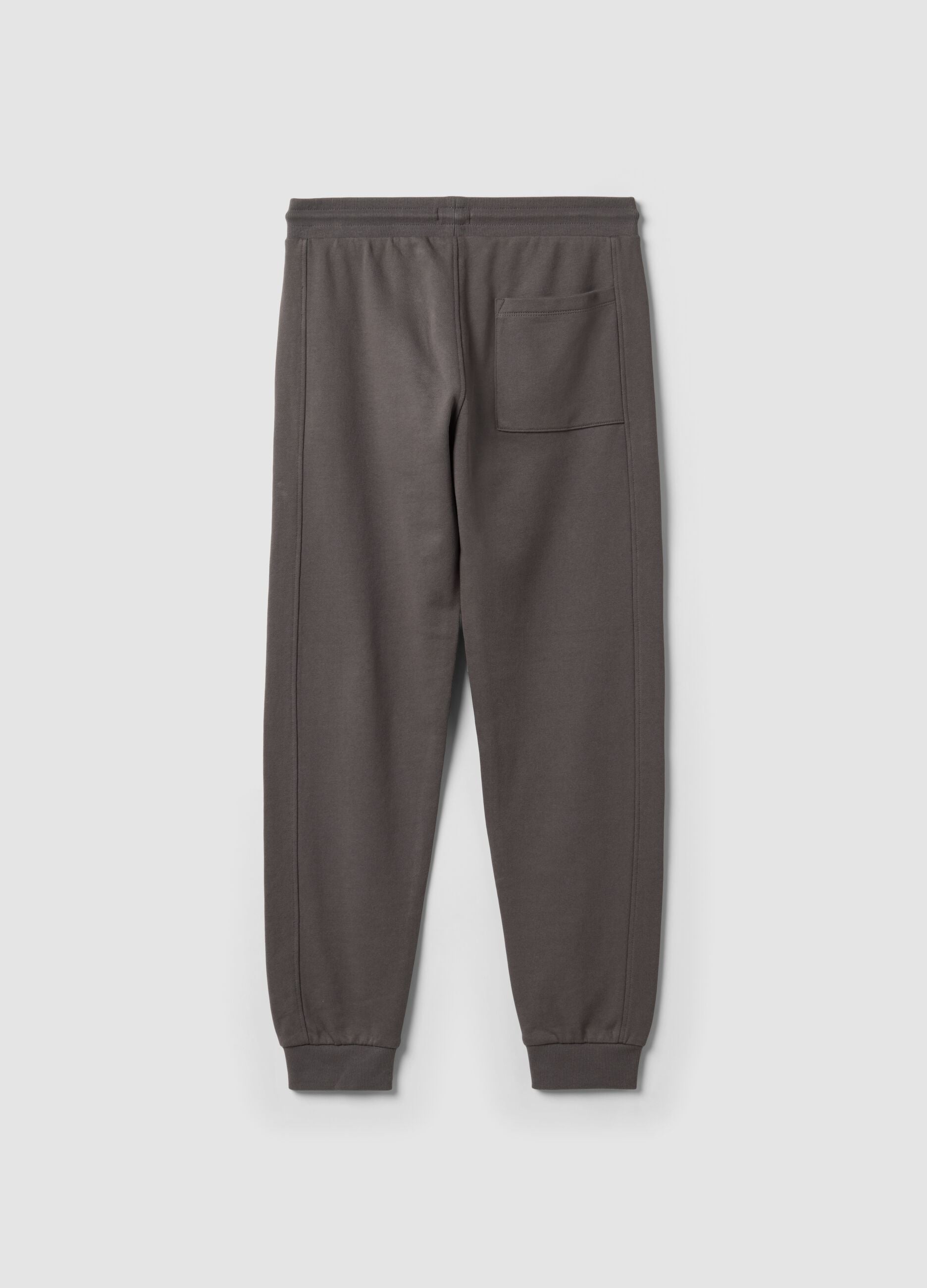 Grey organic cotton joggers