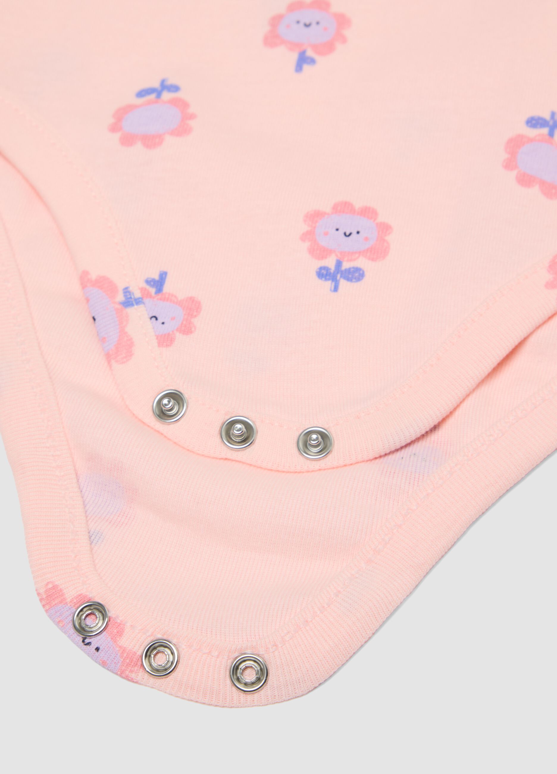 Sleeveless multicolour cotton bodysuit tripack for baby girls