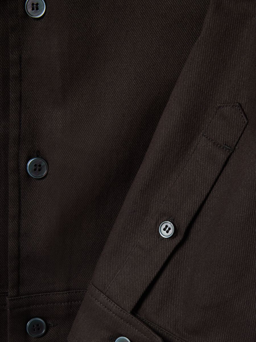 Brown cotton-linen blend jacket regular fit_6