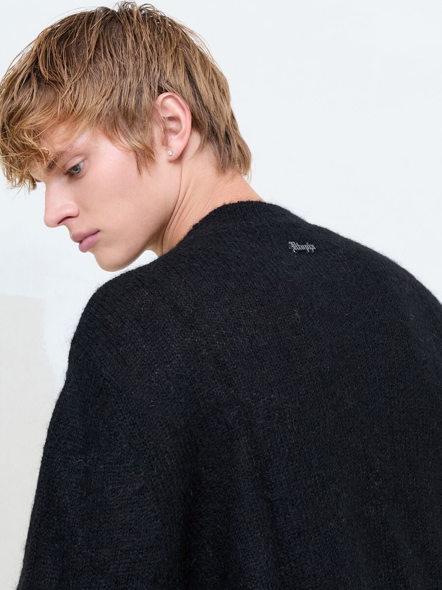 Black Mohair Crew Neck_1