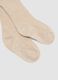 Beige ribbed stretch tights_1