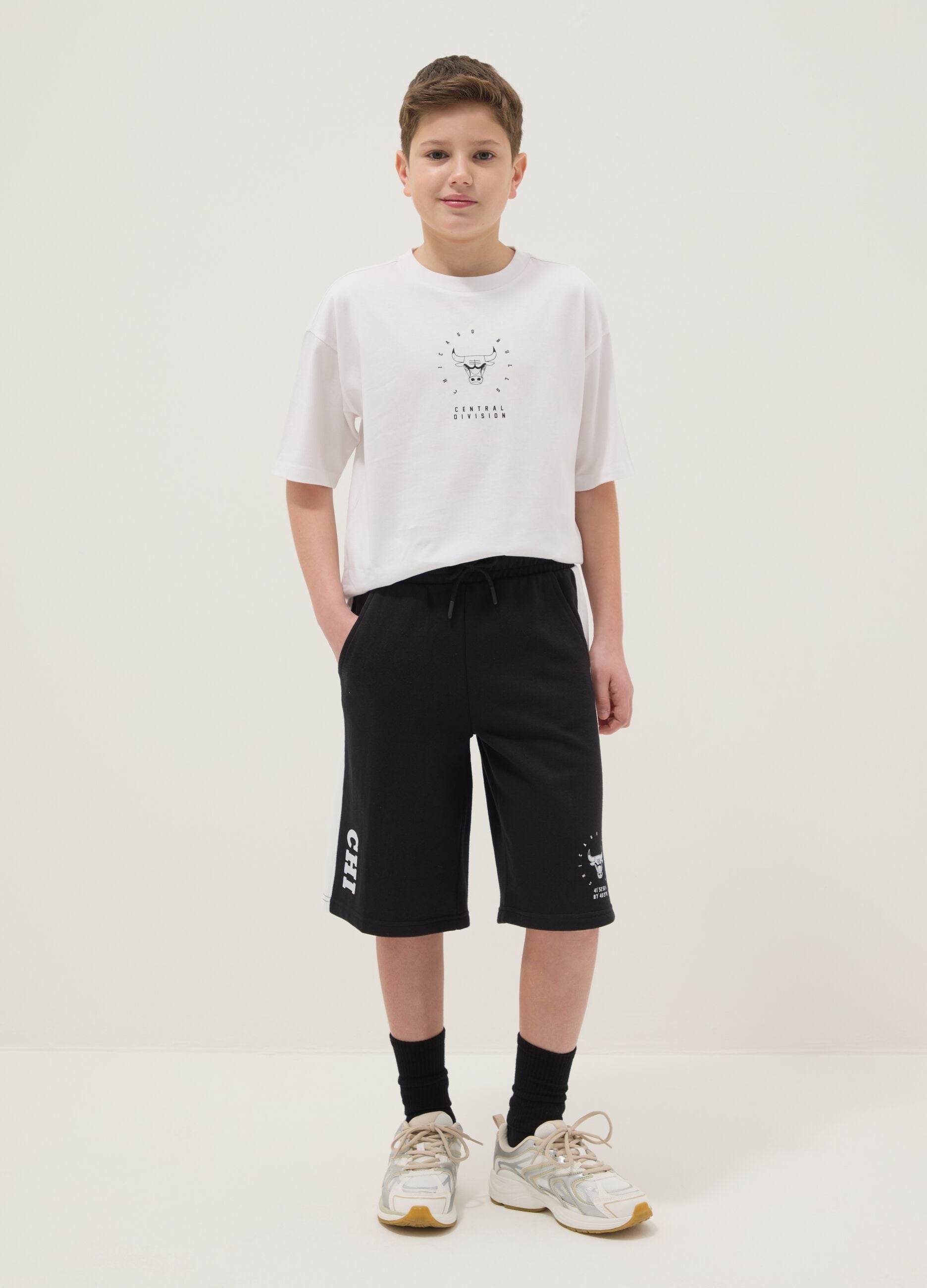 Black NBA Cotton Blend Shorts