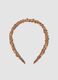 SINCERELY HAIR Mocha Satin Headband_0