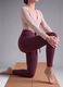 Purple slim leggings in stretch fabric with regular-rise waist &ndash; ALTAVIA STUDIO_1