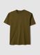 Green pure cotton T-shirt, relaxed fit_4