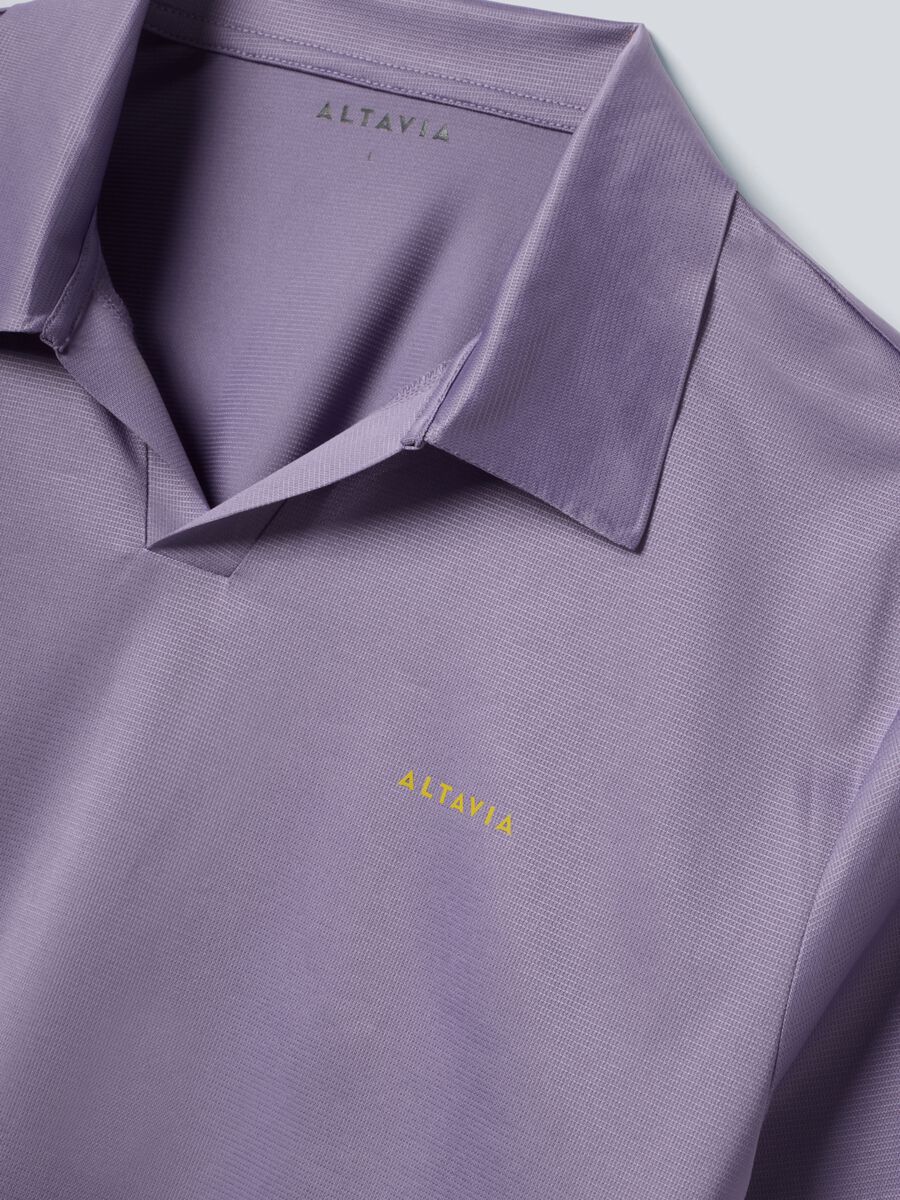 Purple ALTAVIA COURT sports polo in stretch fabric_5