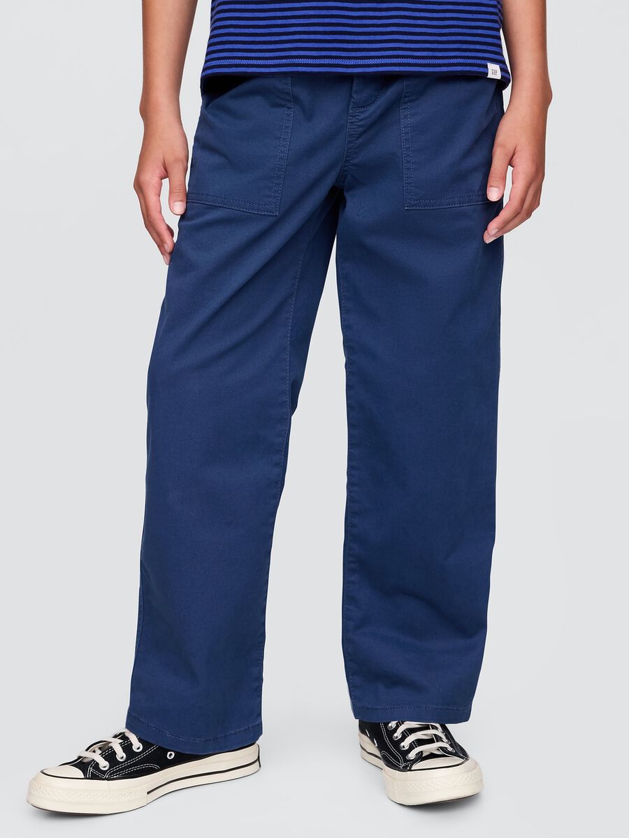 Children's blue long trousers_1