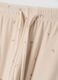 Beige stretch-fabric pyjama trousers_1