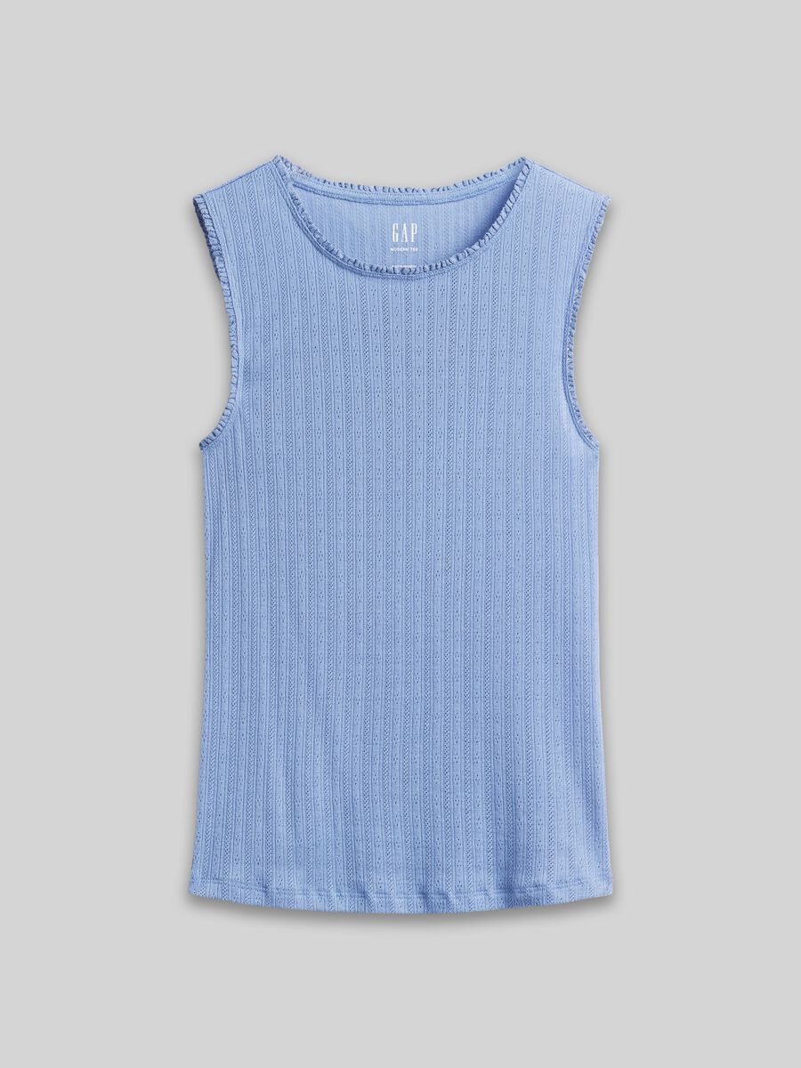 Ribbed cotton-blend top_3