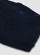 Blue cable-knit neck warmer_1