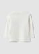 White organic cotton T-shirt with puppy print for baby boy_1