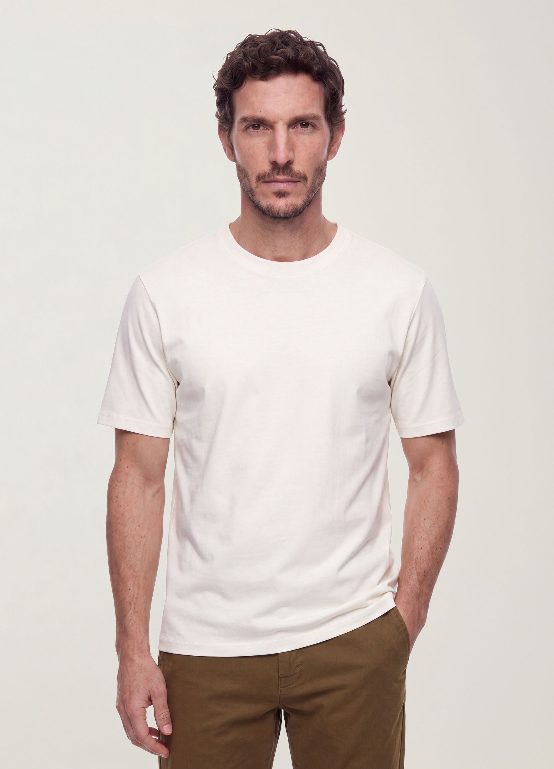 The Iconic Tee white pure cotton short-sleeve relaxed-fit T-shirt