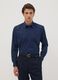 Blue regular-fit shirt with button-down collar, easy-iron_0