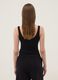 Black ribbed stretch-cotton bodysuit with wide neckline_3