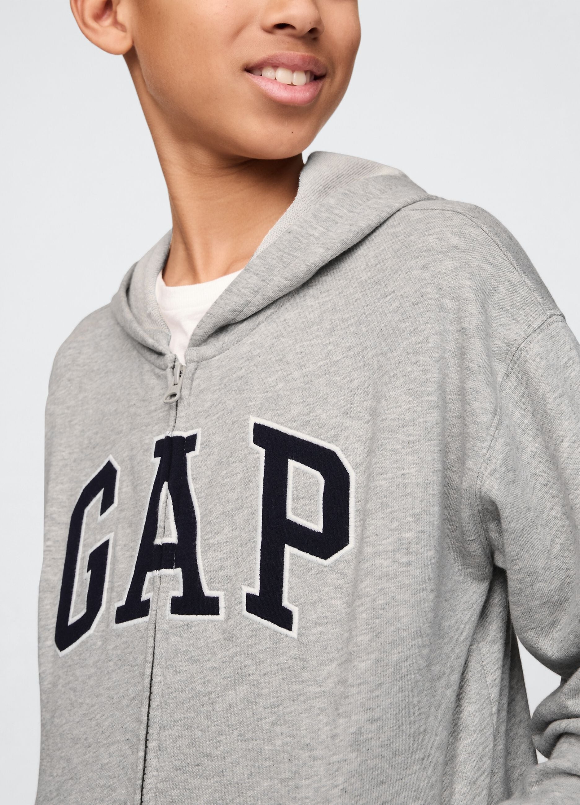 Full-zip cotton-blend hoodie