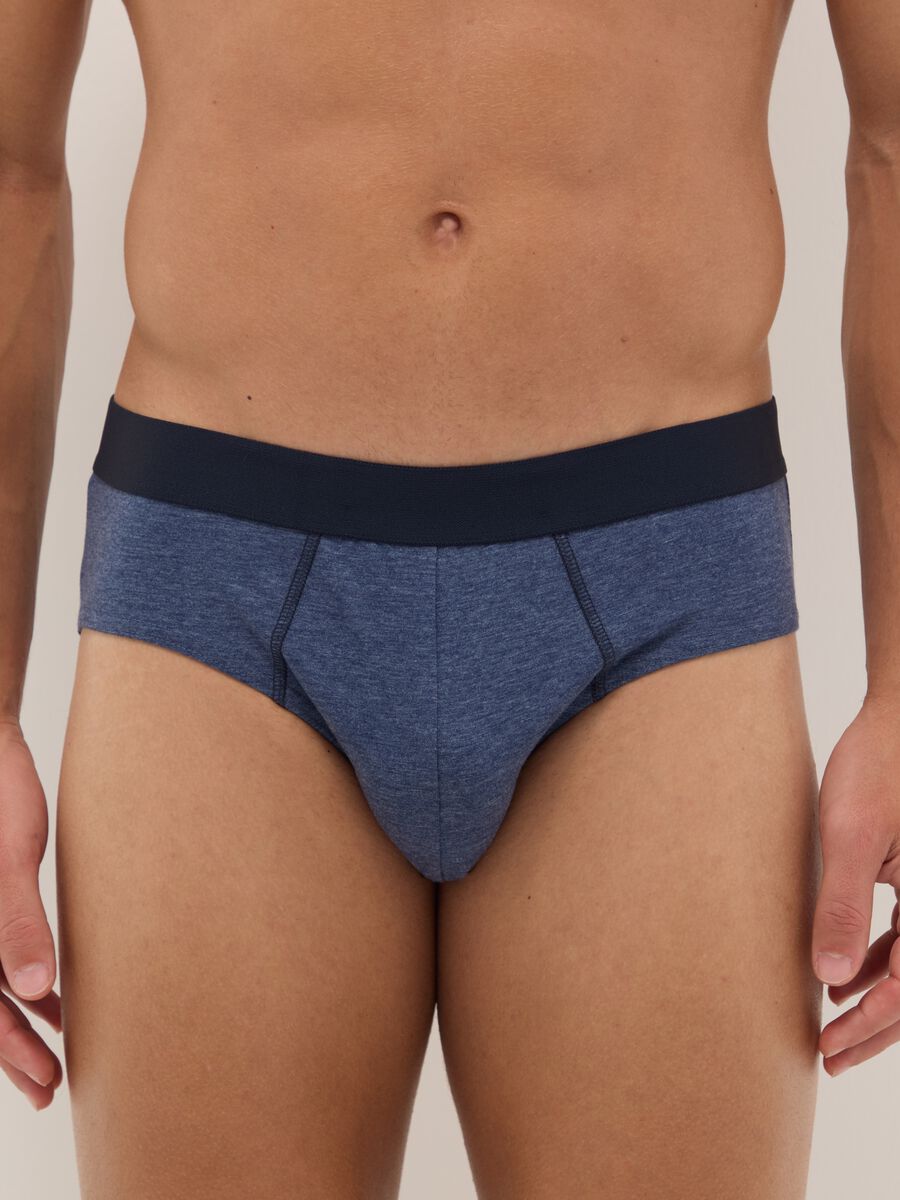 Multipack multicolour stretch cotton briefs regular fit_1