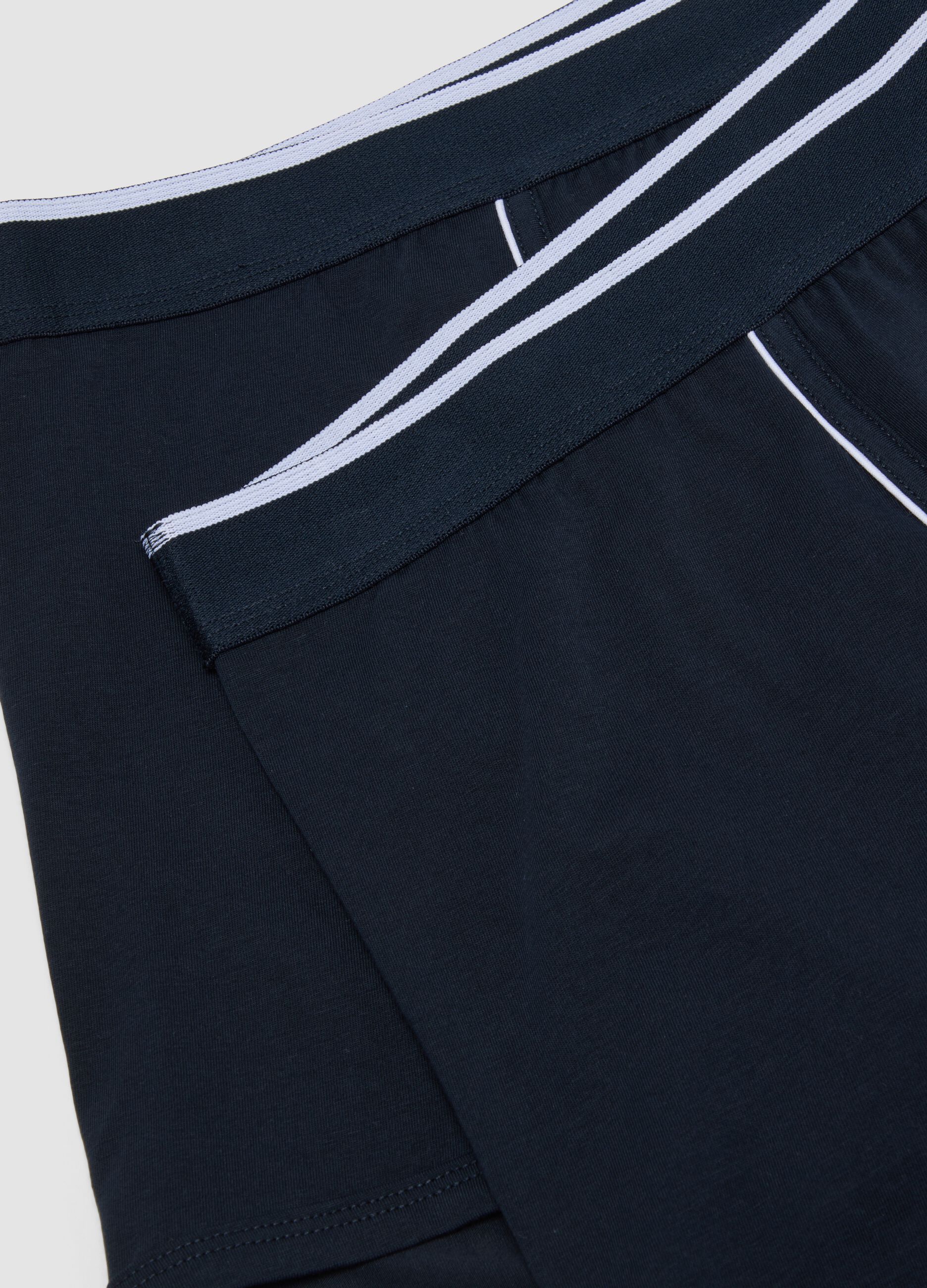Two-pack of blue stretch Supima cotton boxers