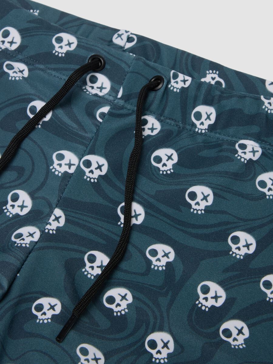 Costume boxer blu in tessuto elasticizzato_2