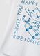 White pure cotton children's T-shirt, regular fit with print_3