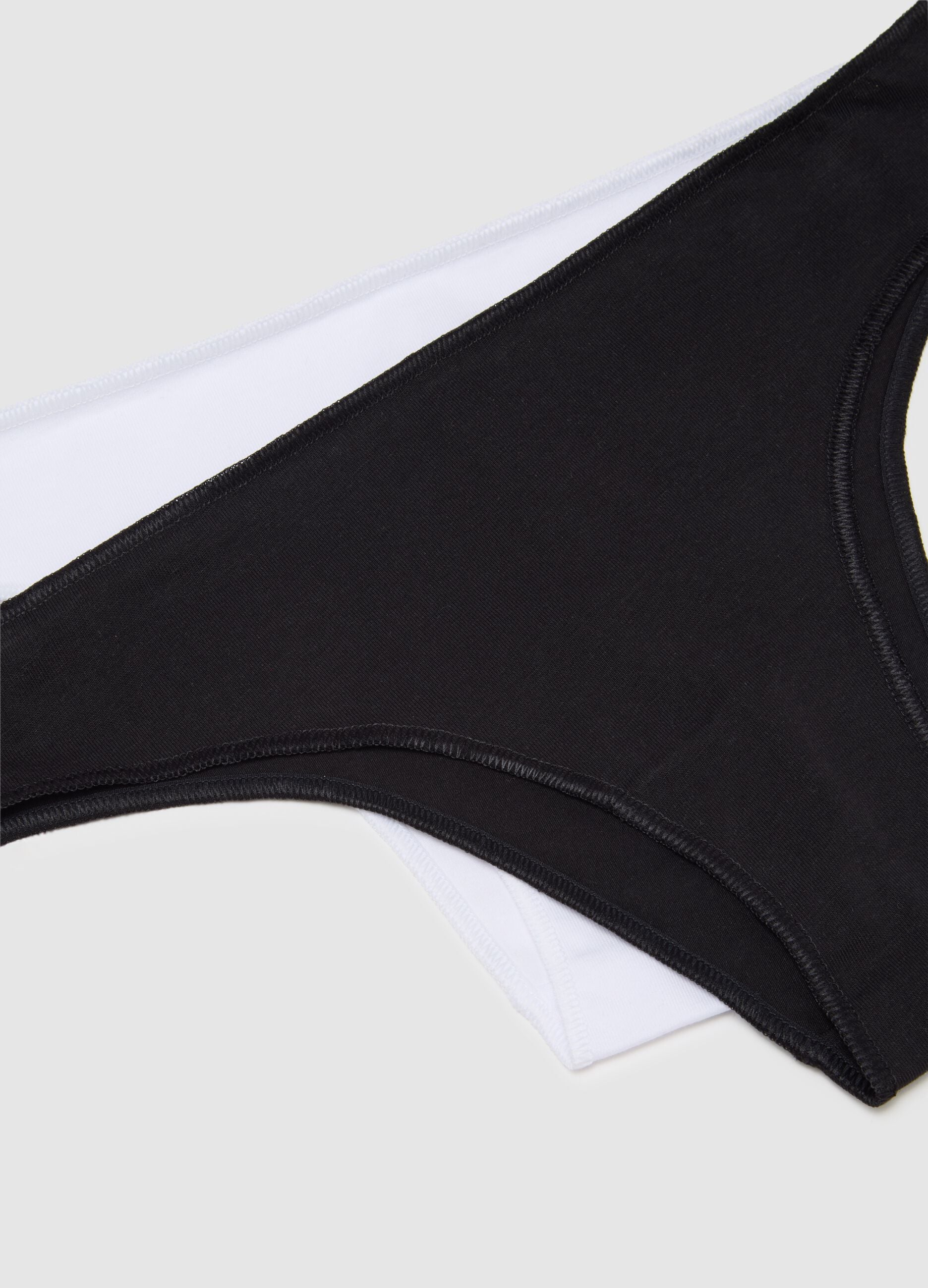 Two-pack Brazilian-cut briefs in organic cotton