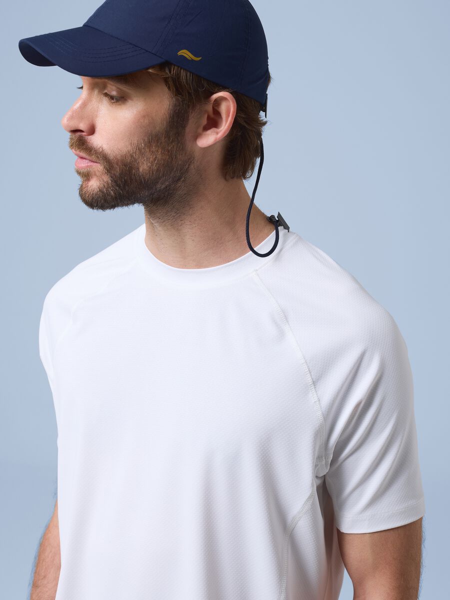T-shirt bianca in tessuto elasticizzato ALTAVIA SAILING_2