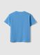 Children's sky blue pure cotton T-shirt, regular fit with pocket_1