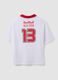 White pure cotton T-shirt with New York Red Bulls print_6