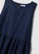 Blue midi dress in pure cotton_5