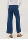 Blue wide-leg stretch cotton jeans_2
