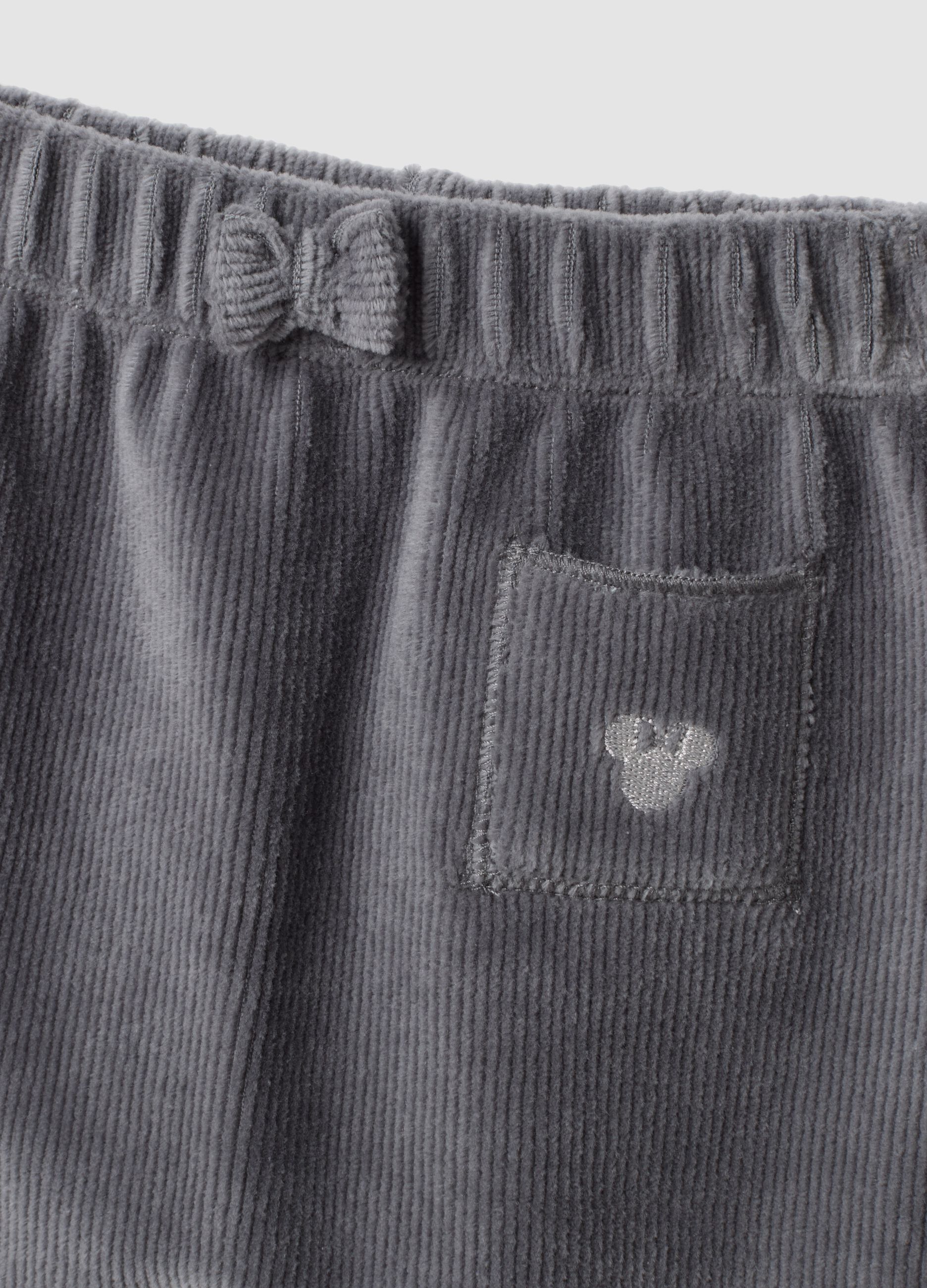 White and grey organic cotton set with Minnie details