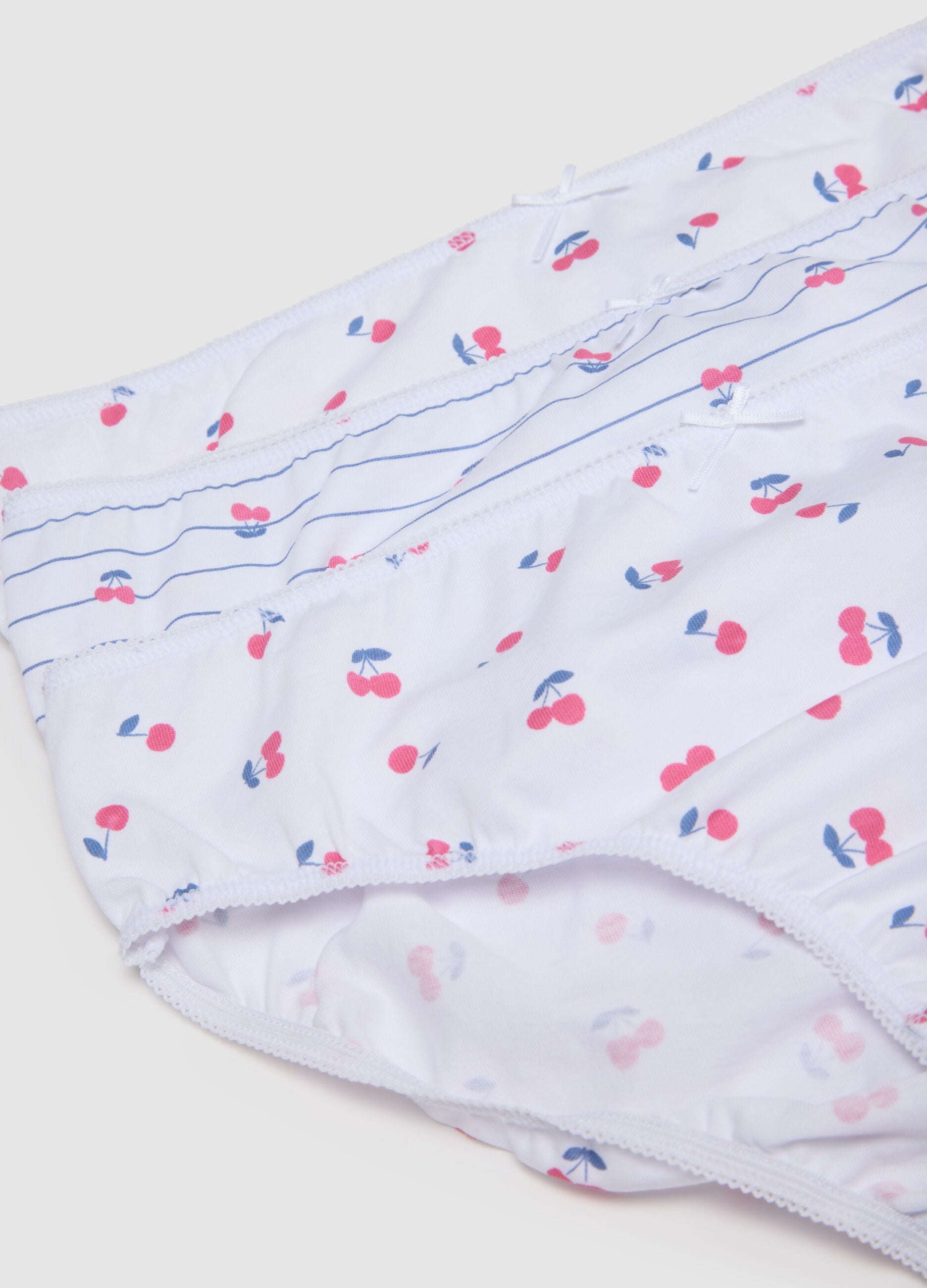 Girls' multicolour cotton briefs multipack - regular fit