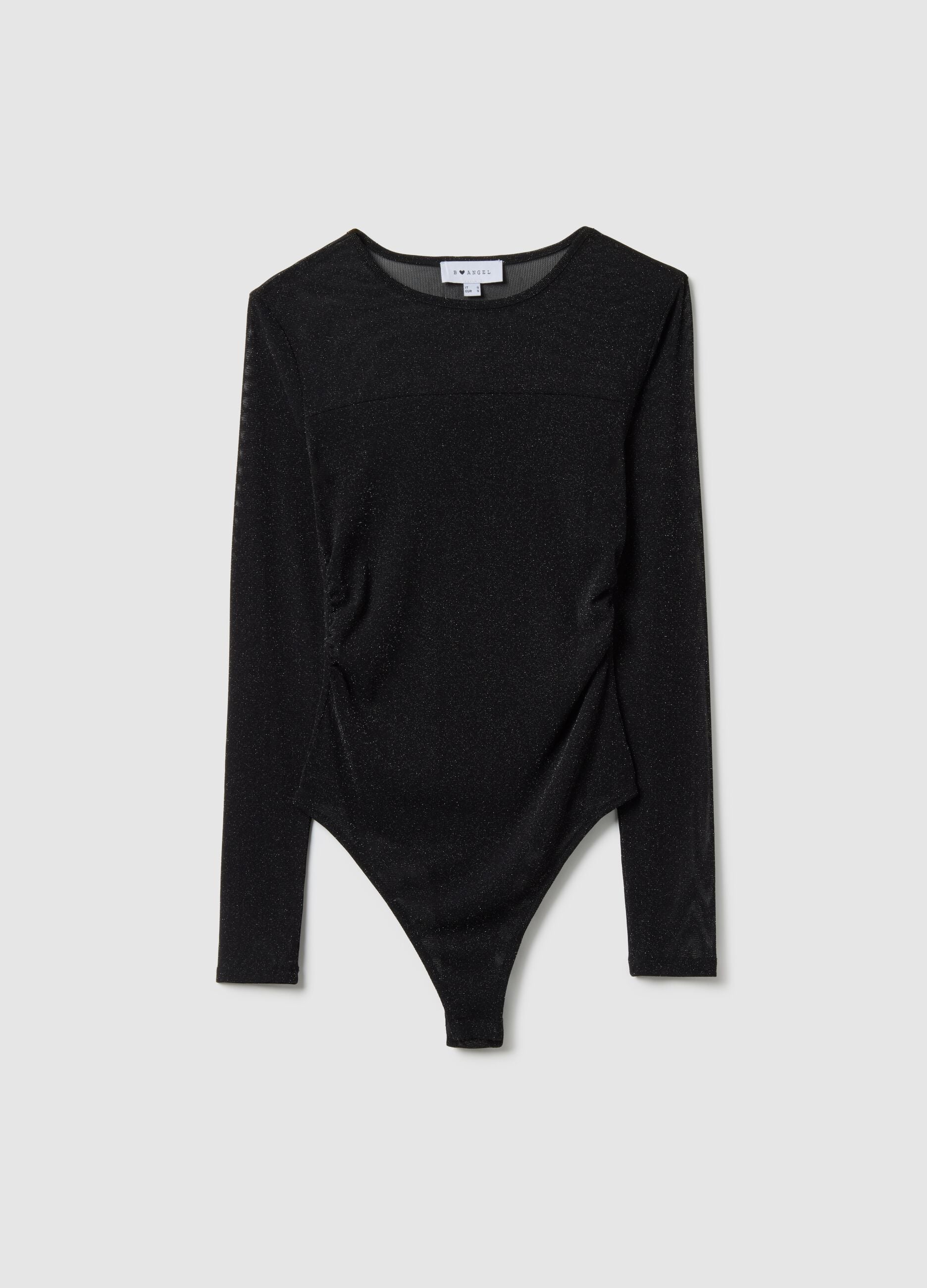 Black body without cups regular fit with transparencies