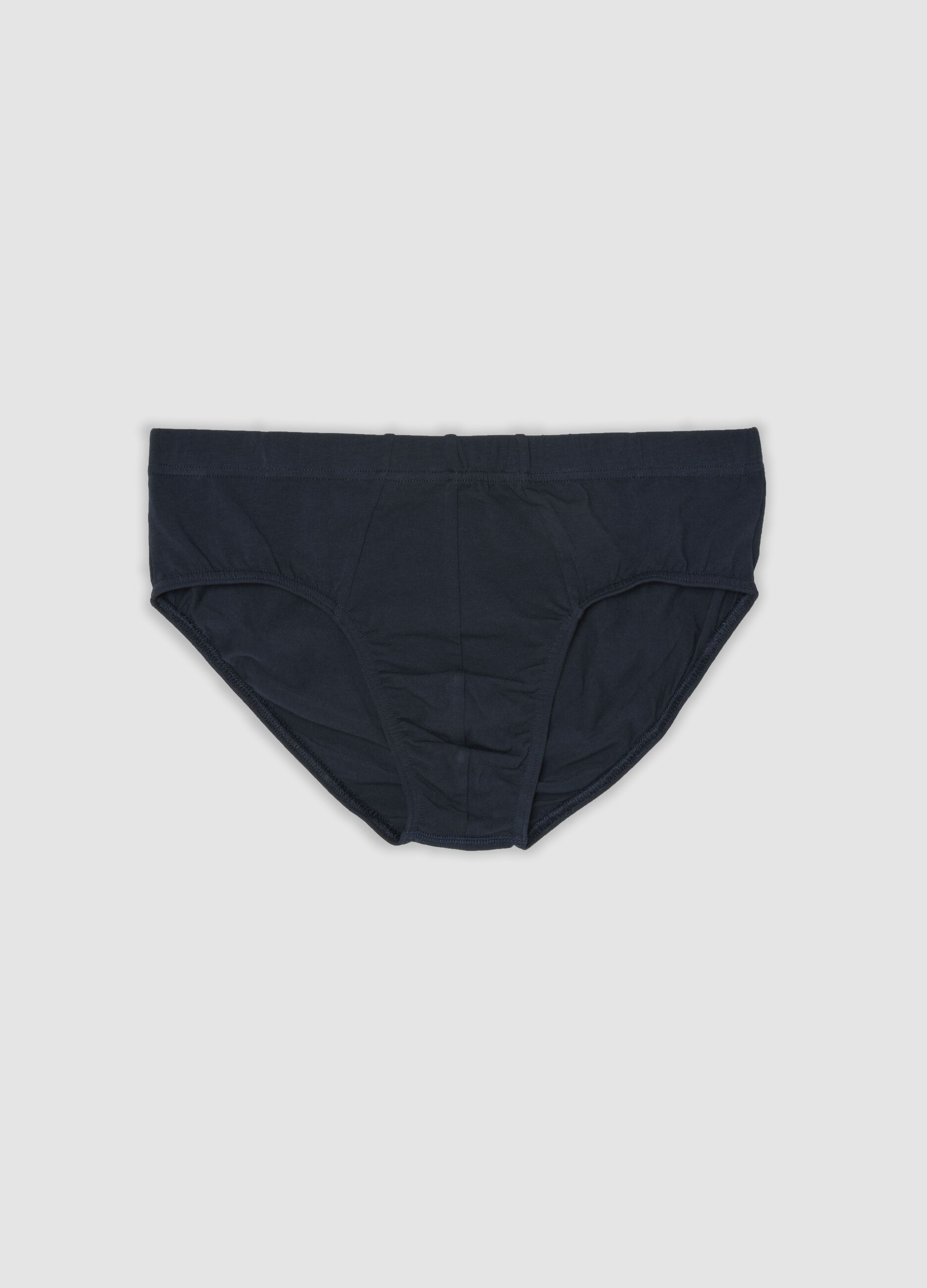 Blue organic cotton briefs
