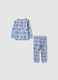 Multicoloured regular fit baby pyjamas in cotton blend with print_0