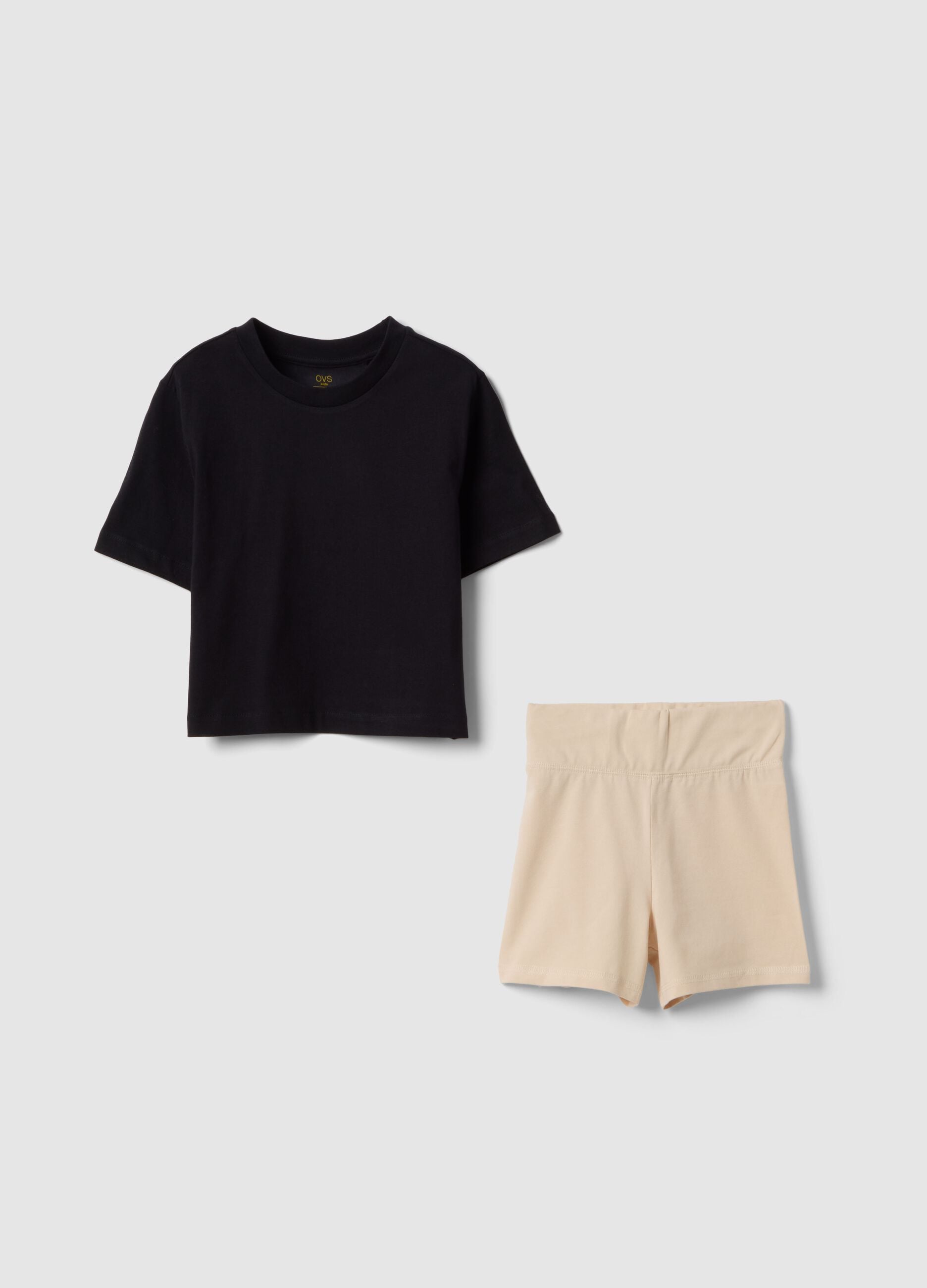 Multicolour pure cotton set for girls, regular fit