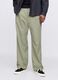 Green wide-leg trousers in Lyocell and cotton_1