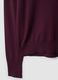 Purple viscose-blend crew-neck top_5