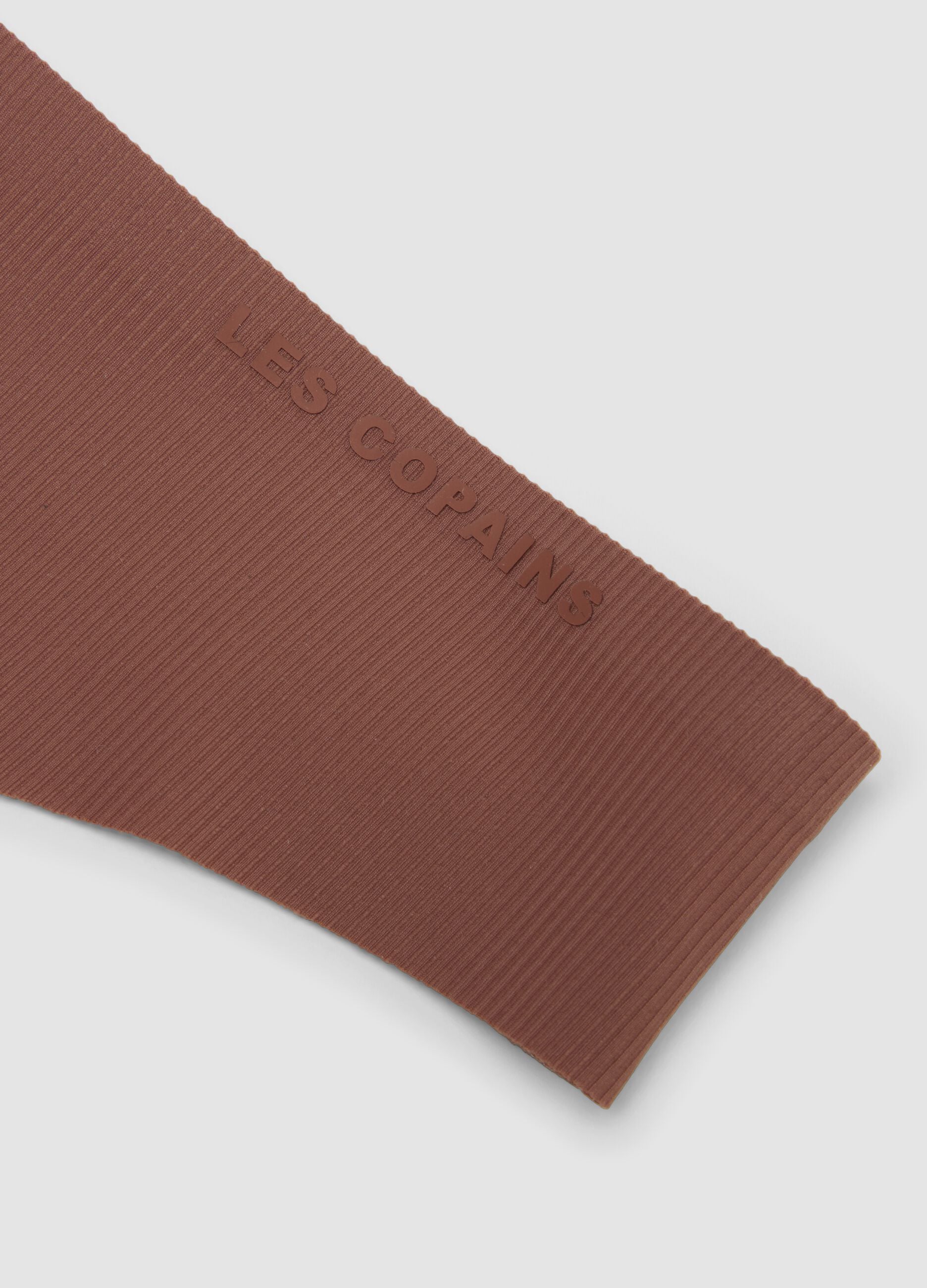 Brown organic cotton Brazilian briefs with regular waist