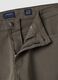 Pantaloni grigi in twill di cotone elasticizzato regular fit_2