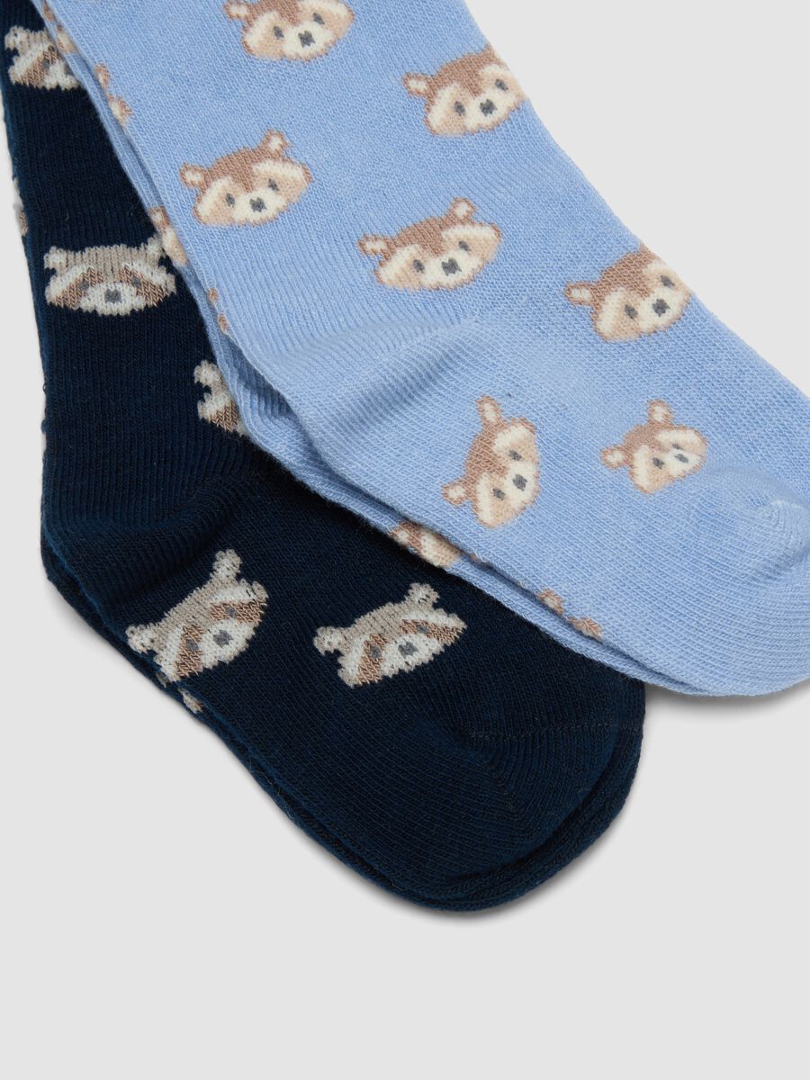 3-pack of blue socks in stretchy organic cotton_2