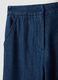 Blue denim jogger trousers in pure cotton, relaxed fit_5