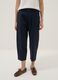 Blue stretch cotton trousers_1