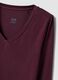Purple stretch modal crew-neck T-shirt, regular fit_1