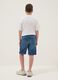 Boys&rsquo; blue denim cotton-blend straight-fit shorts with pockets_1