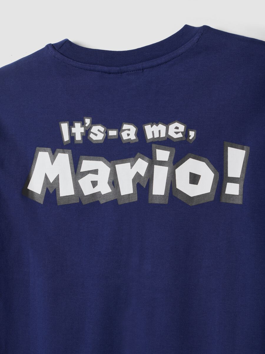 Blue short-sleeve pure cotton regular-fit T-shirt_5