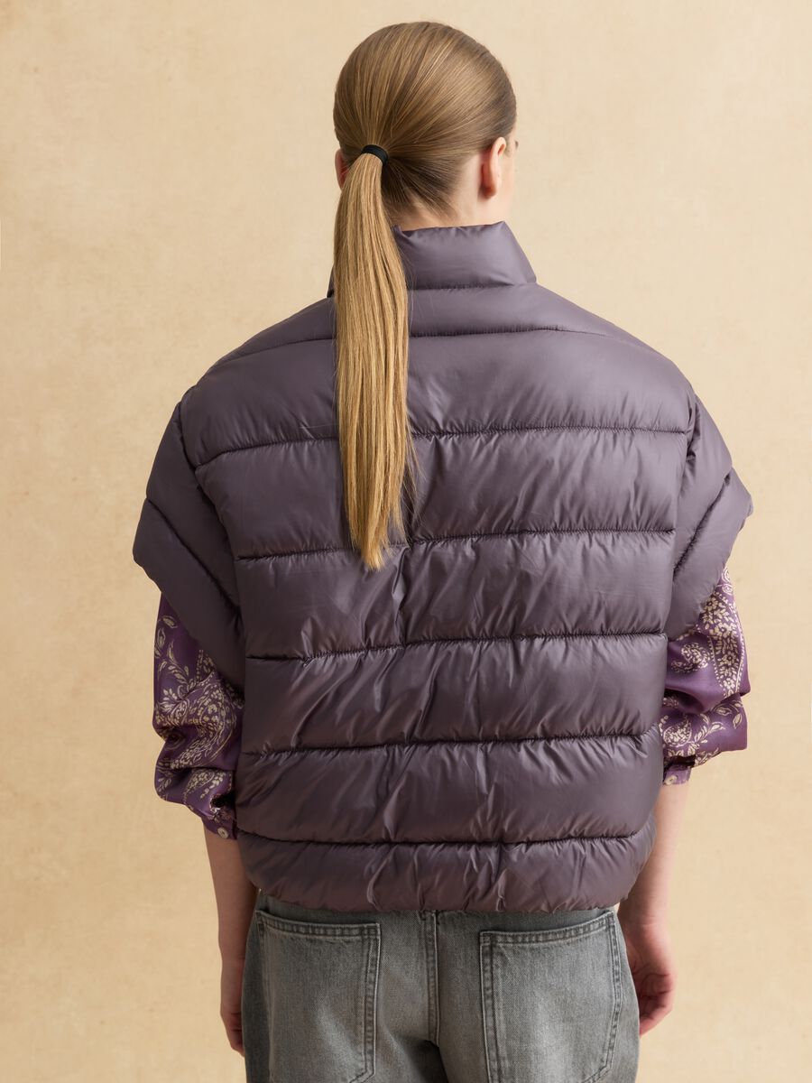 Purple padded jacket regular fit_2
